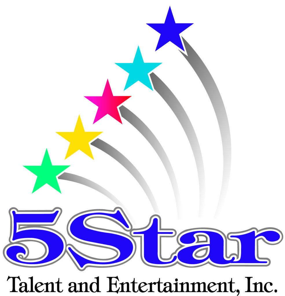 5Star Talent and Entertainment, Inc. logo with five colorful stars forming an arc