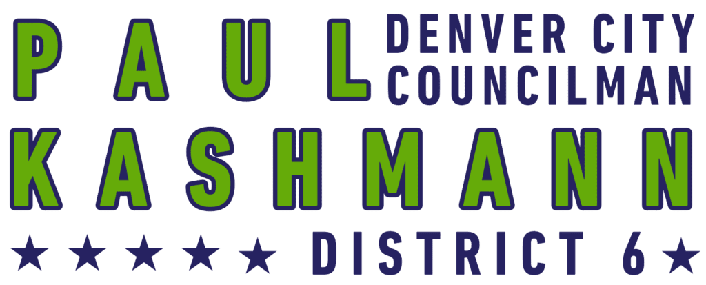 Paul Kashmann, Denver City Councilman, District 6, stars design